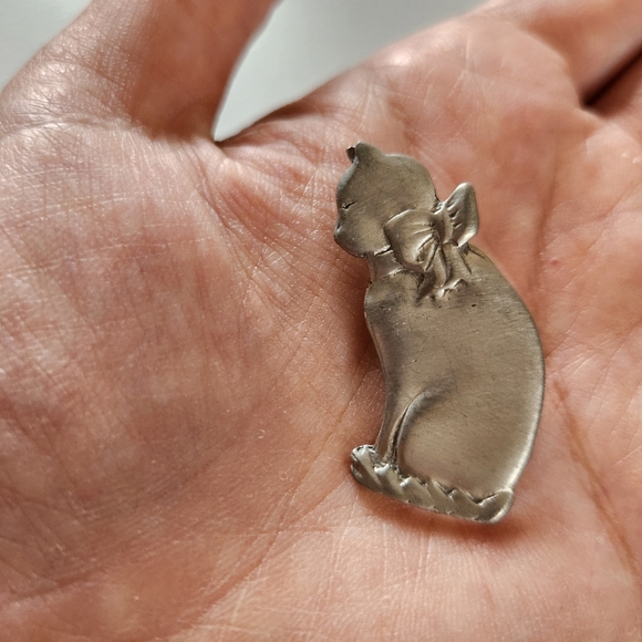 Vintage Cat Pin Brooch Lot Of 3 Eclectic Jewelry 90s 1990s Kitsch Crazy Cats - Picture 3 of 6